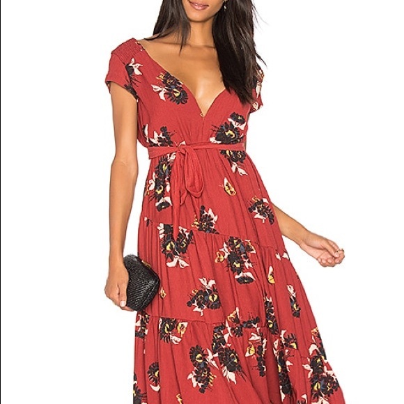 Free People Dresses & Skirts - Free People Short Sleeve Maxi Dress